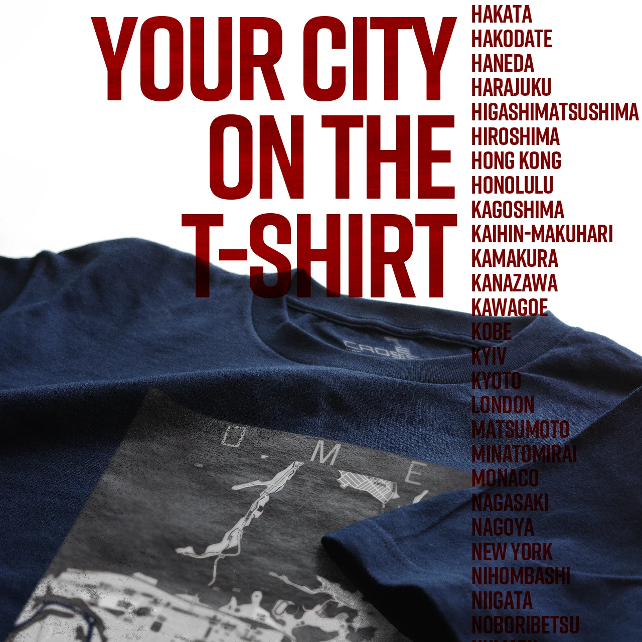 Your City on the T-shirt