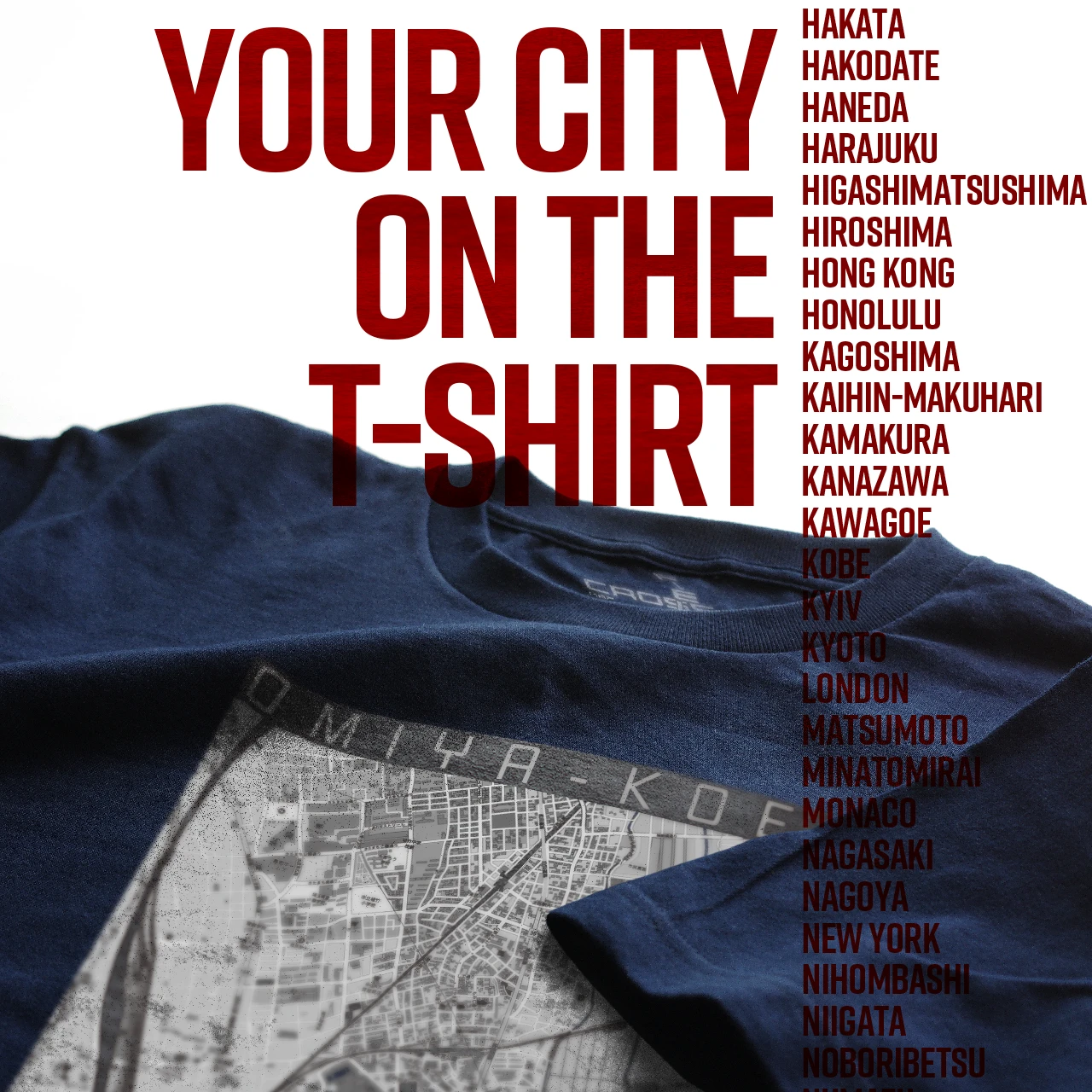 Your City on the T-shirt