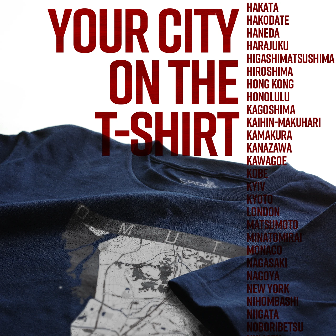 Your City on the T-shirt