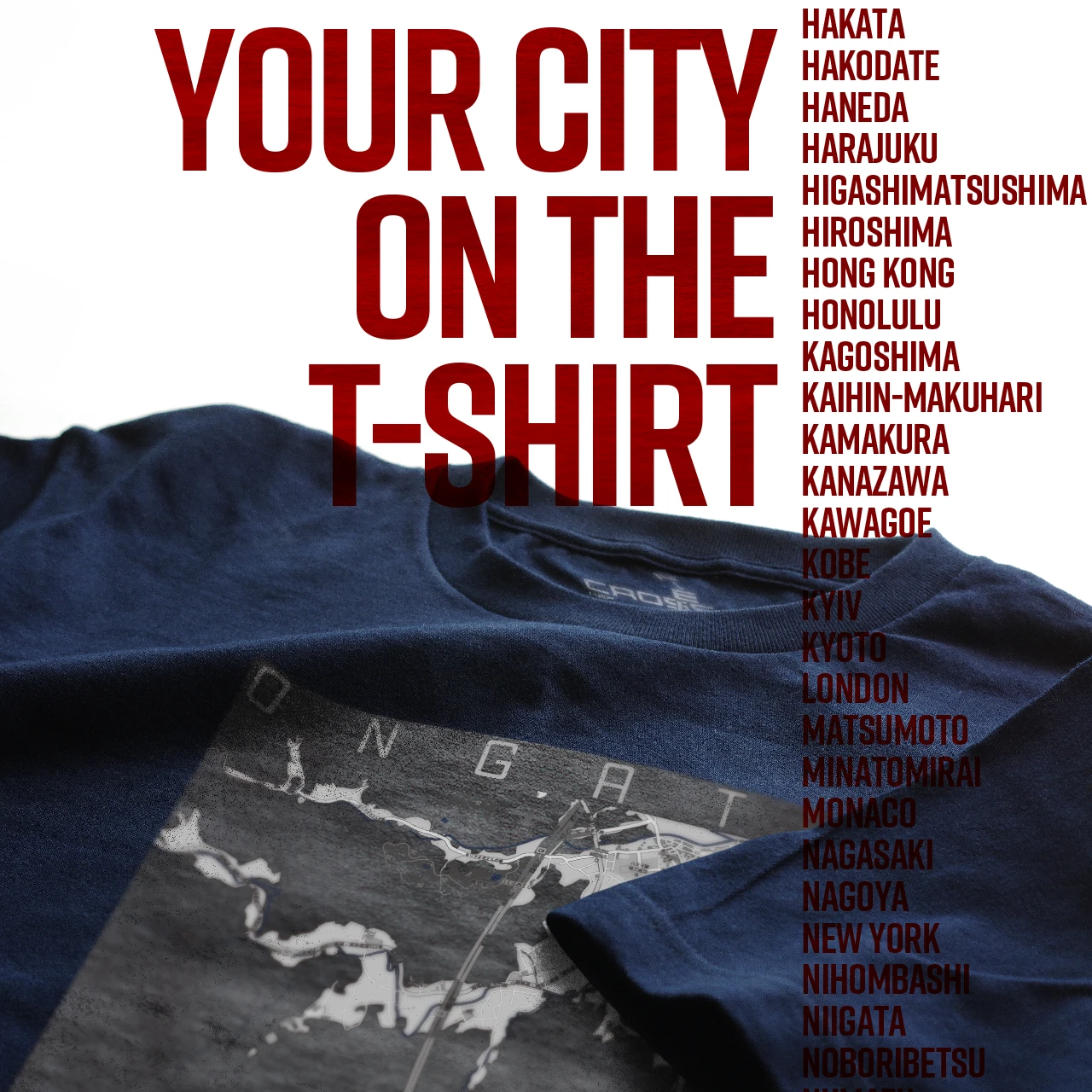 Your City on the T-shirt