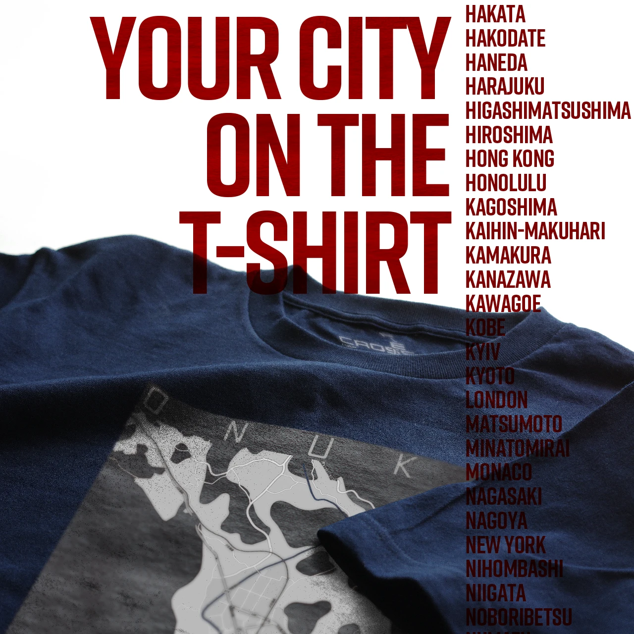 Your City on the T-shirt