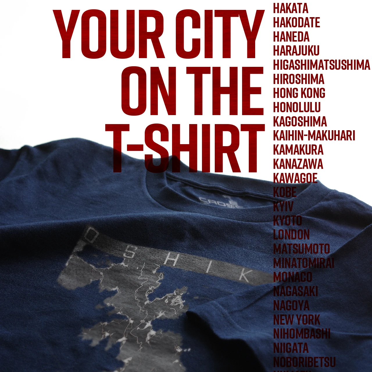 Your City on the T-shirt