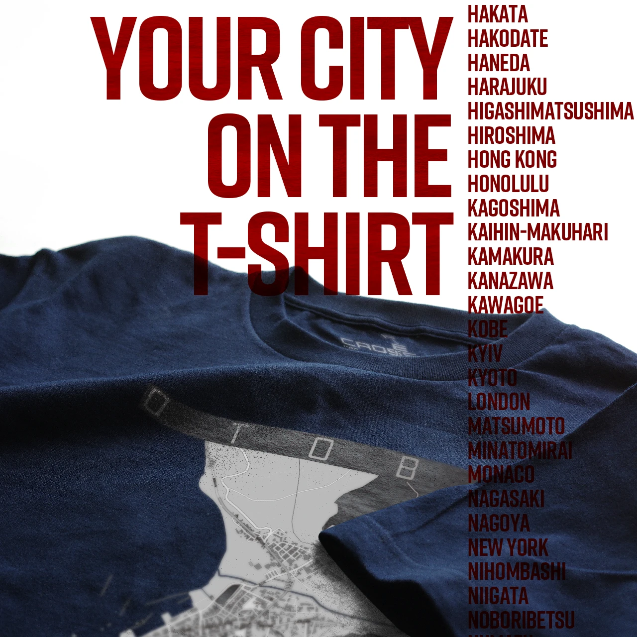 Your City on the T-shirt