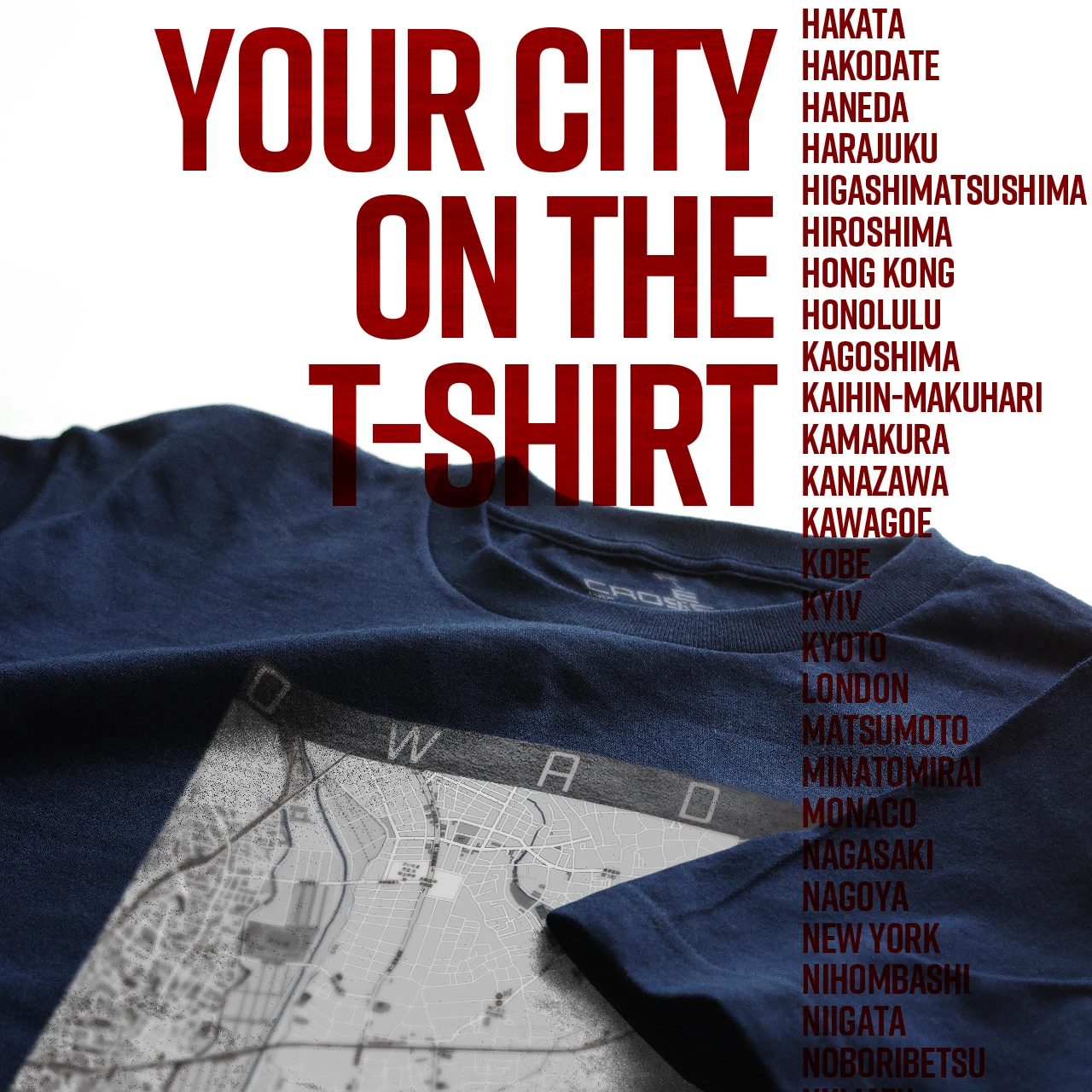 Your City on the T-shirt