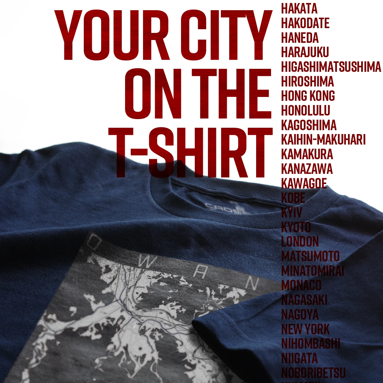 Your City on the T-shirt