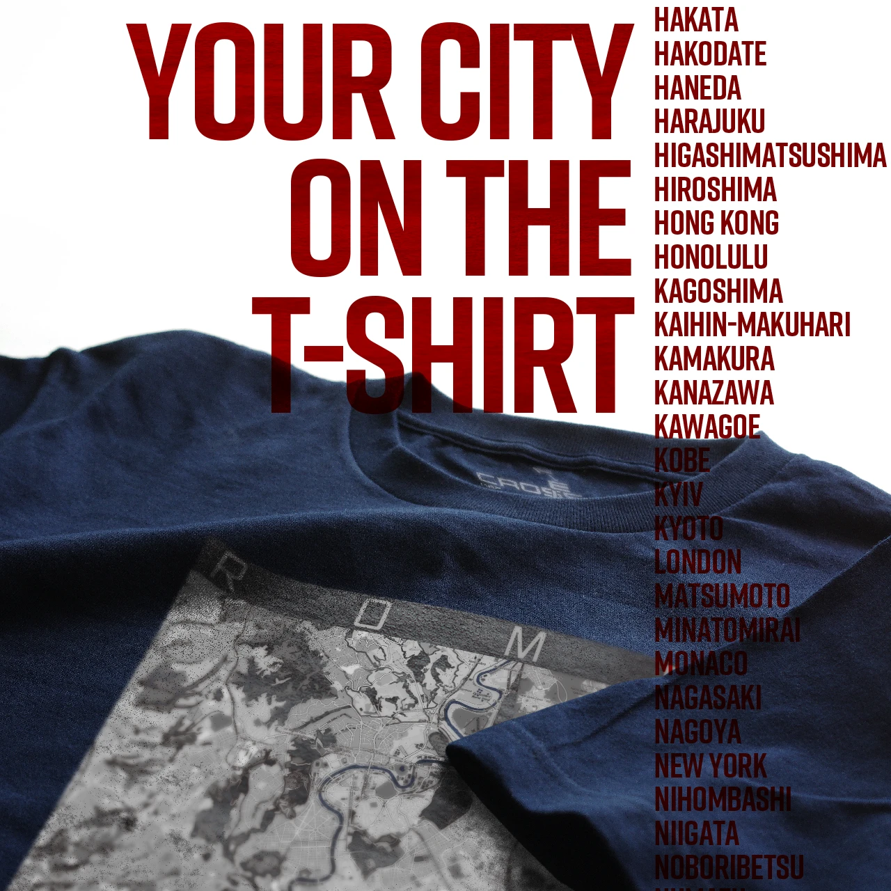 Your City on the T-shirt