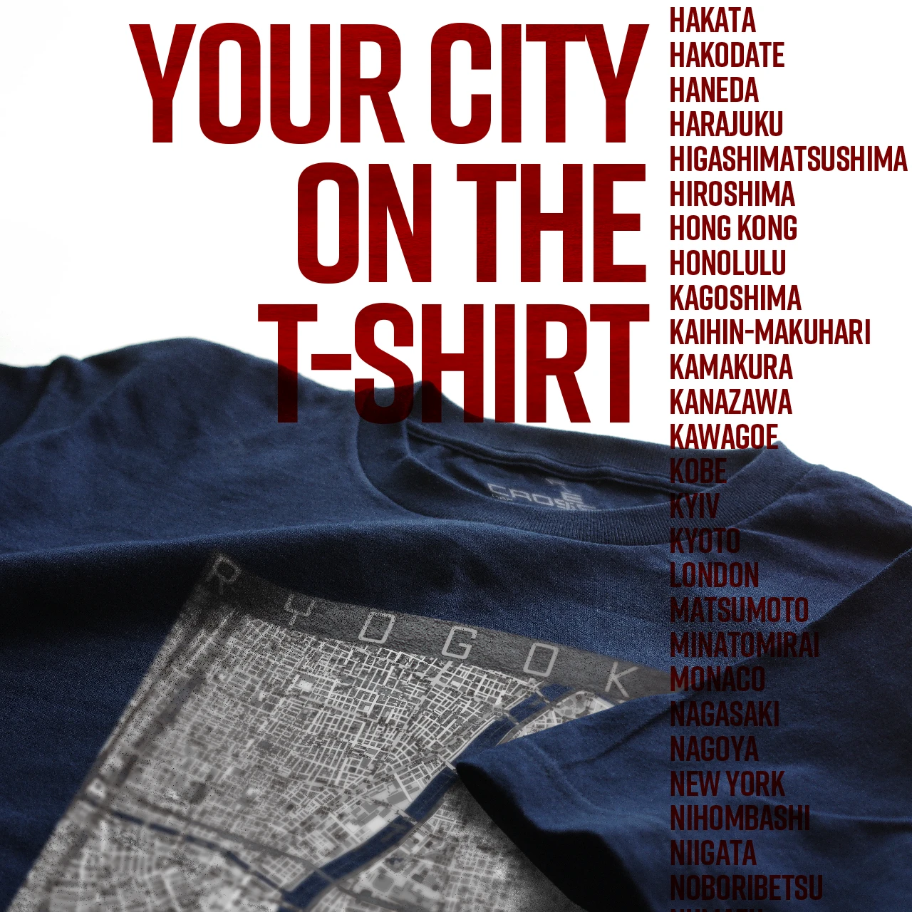 Your City on the T-shirt