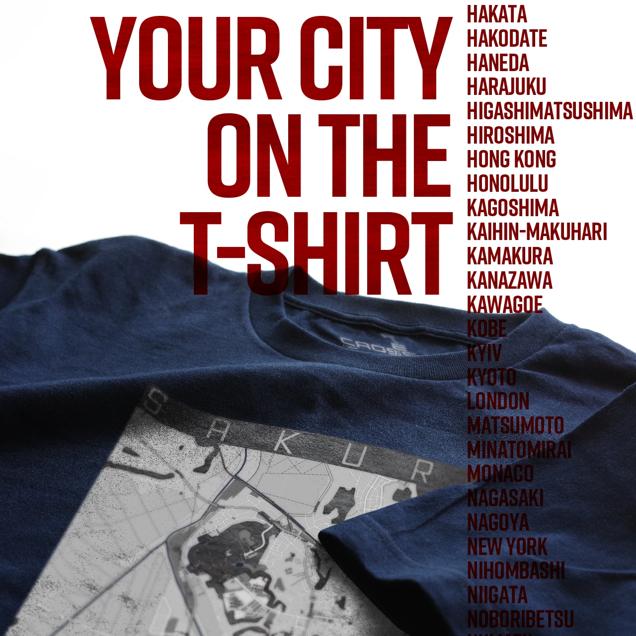 Your City on the T-shirt