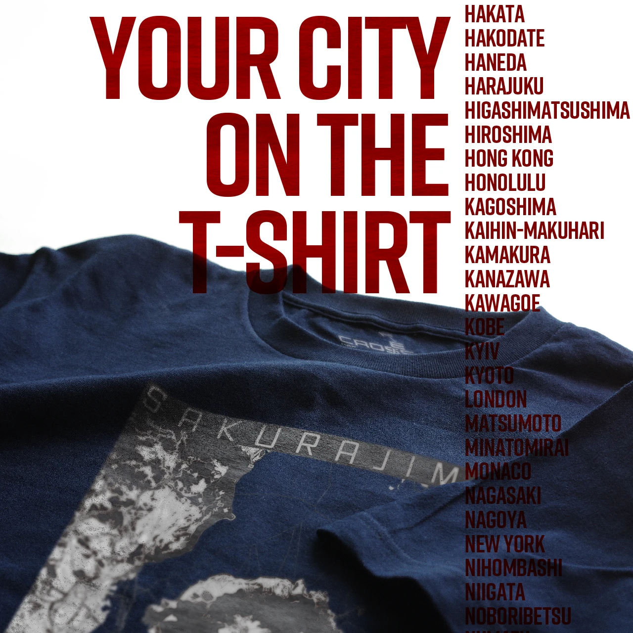 Your City on the T-shirt