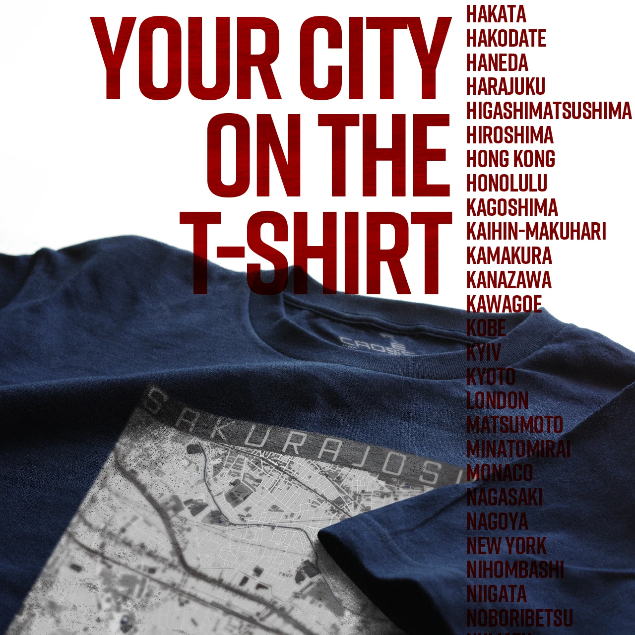 Your City on the T-shirt