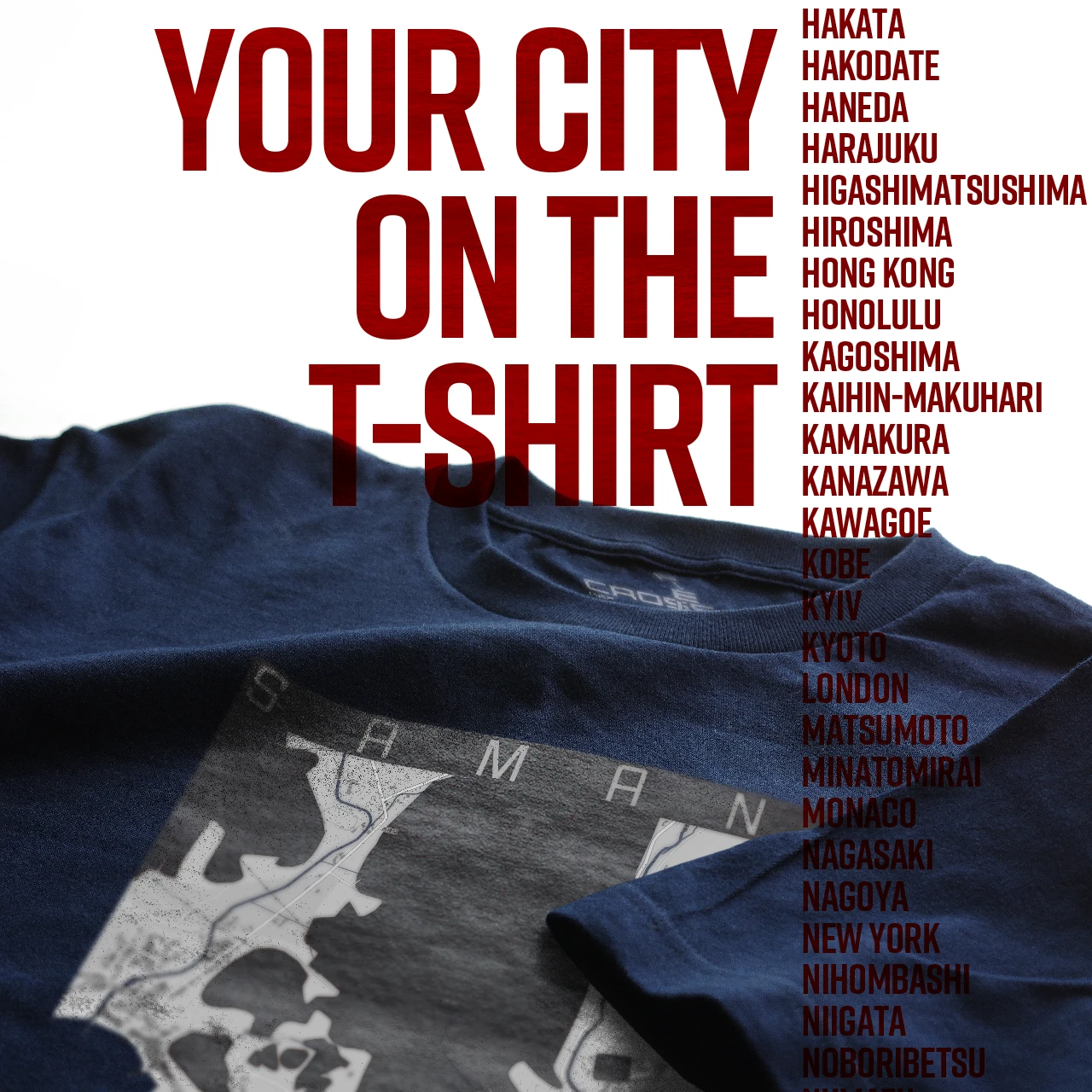 Your City on the T-shirt