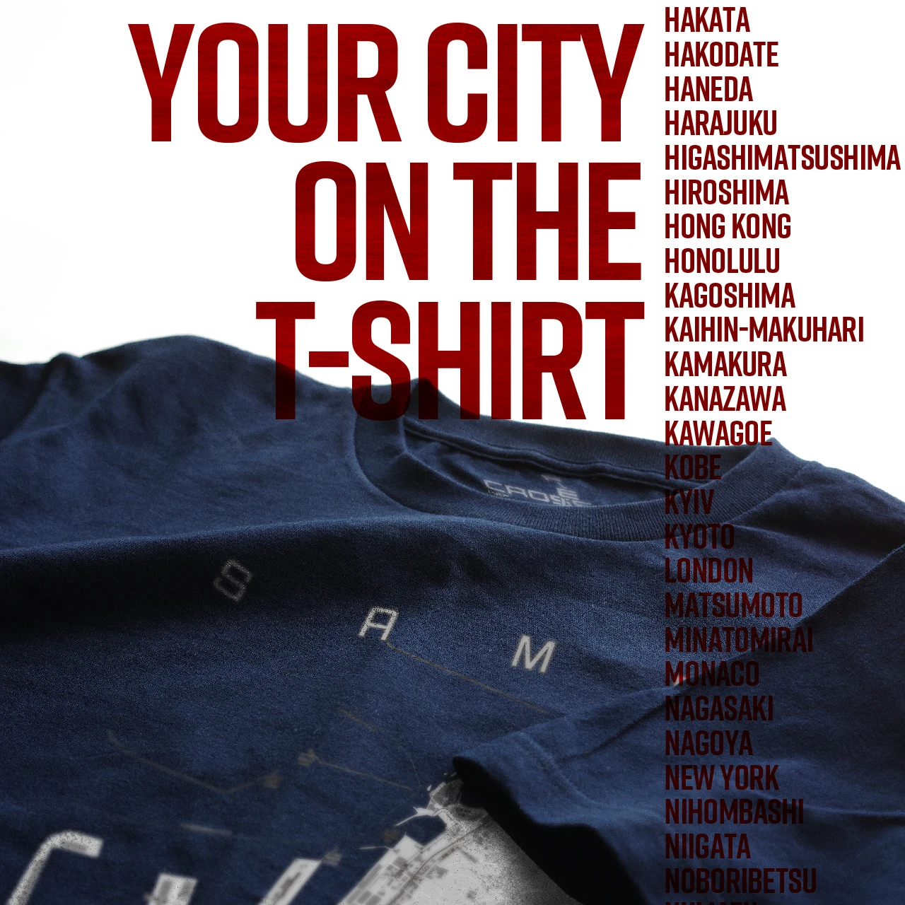 Your City on the T-shirt