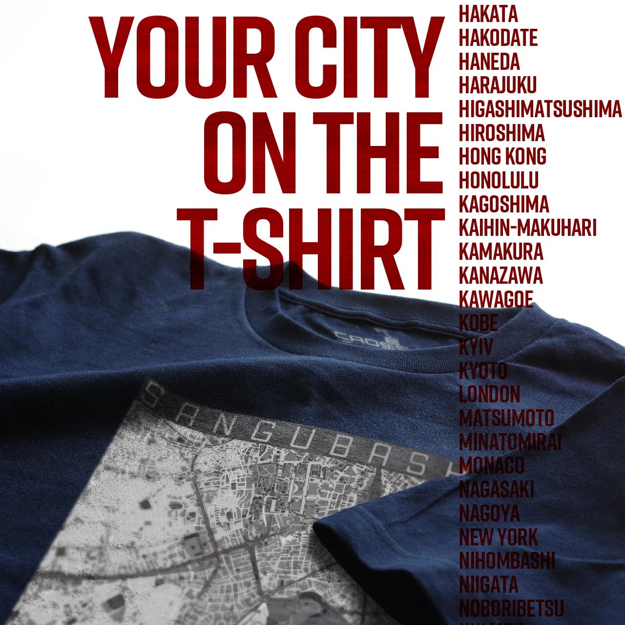 Your City on the T-shirt