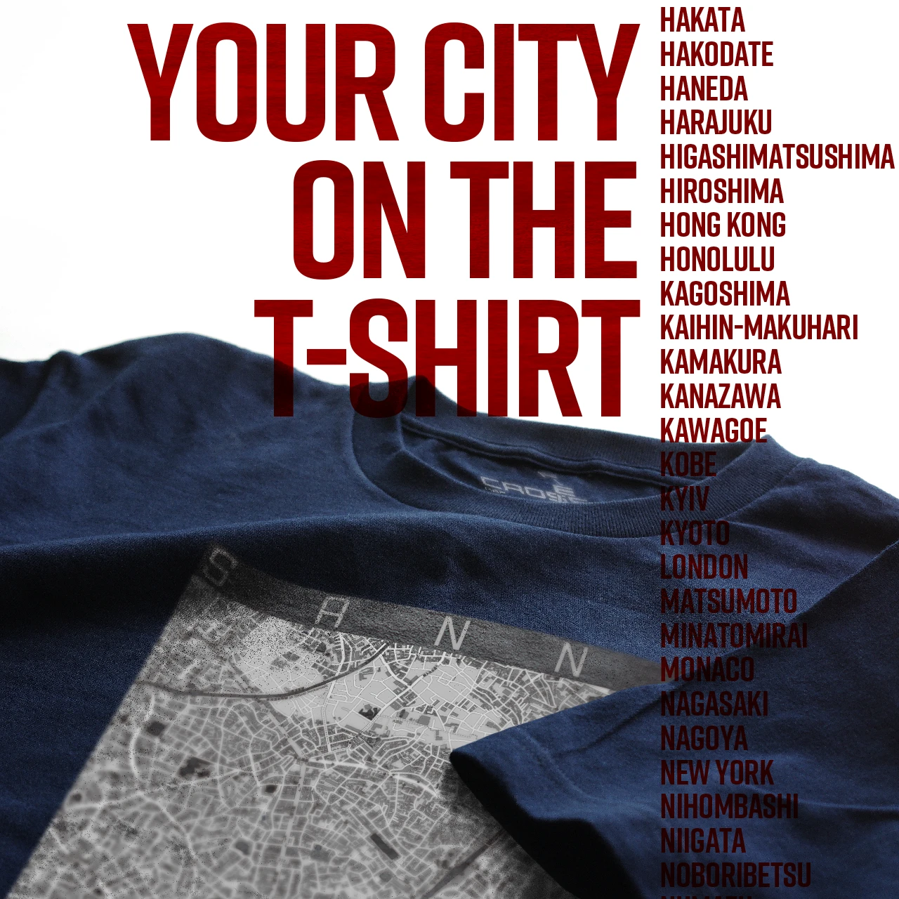 Your City on the T-shirt