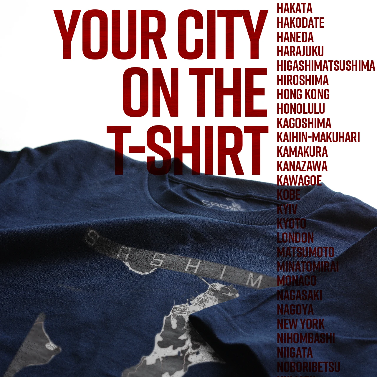 Your City on the T-shirt