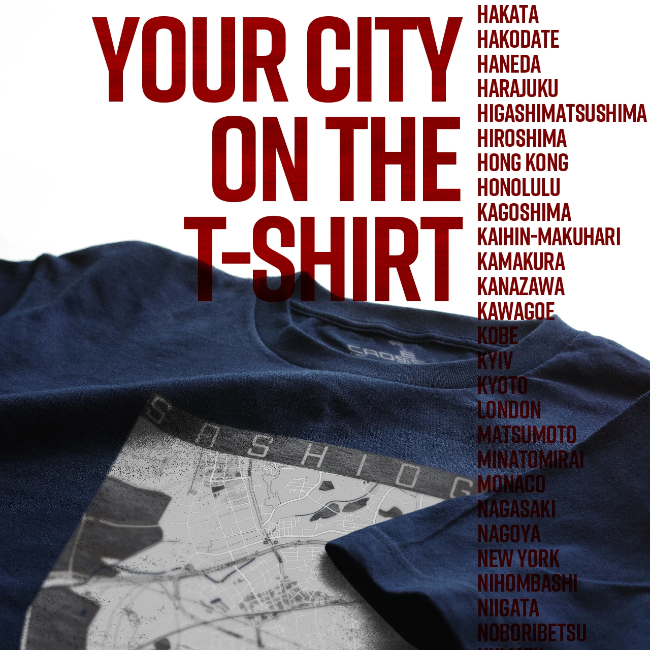 Your City on the T-shirt