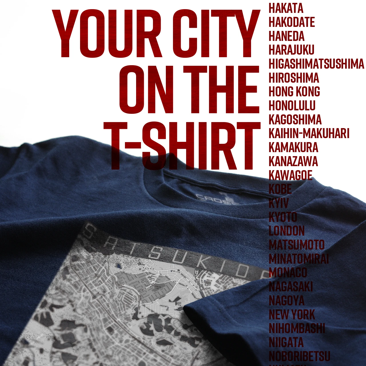 Your City on the T-shirt