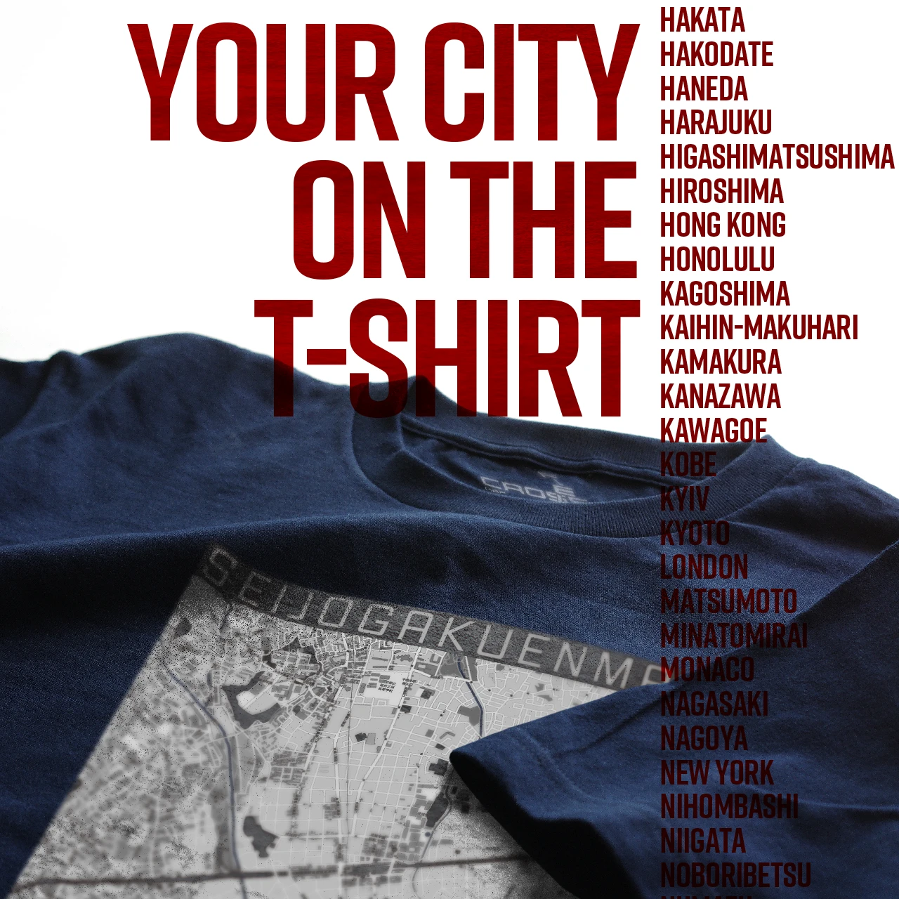 Your City on the T-shirt