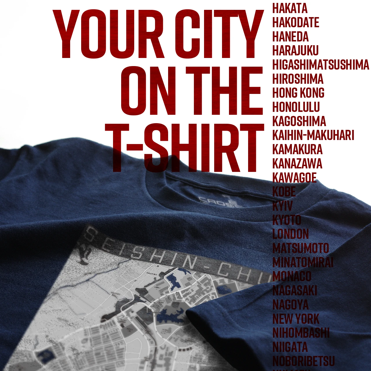 Your City on the T-shirt