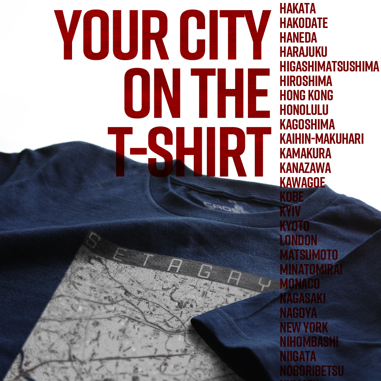 Your City on the T-shirt