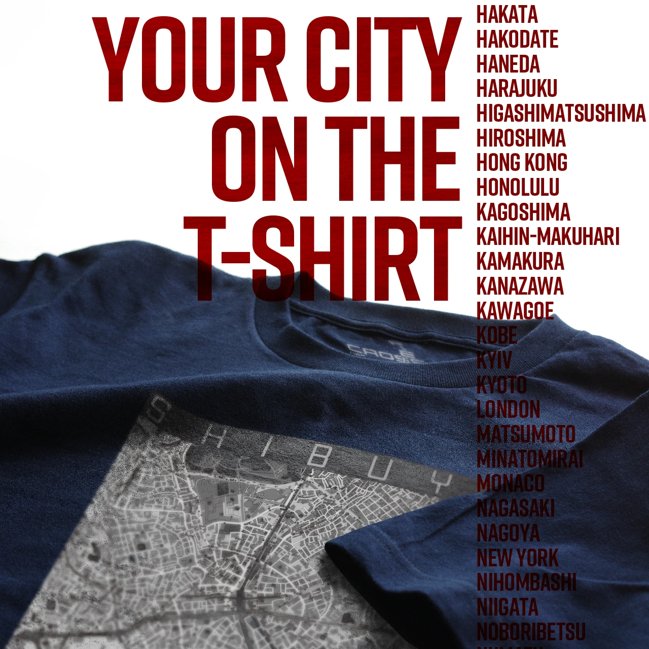 Your City on the T-shirt