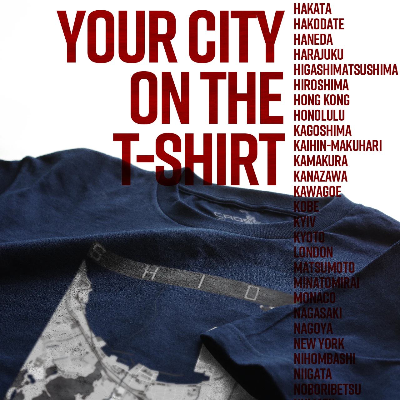 Your City on the T-shirt