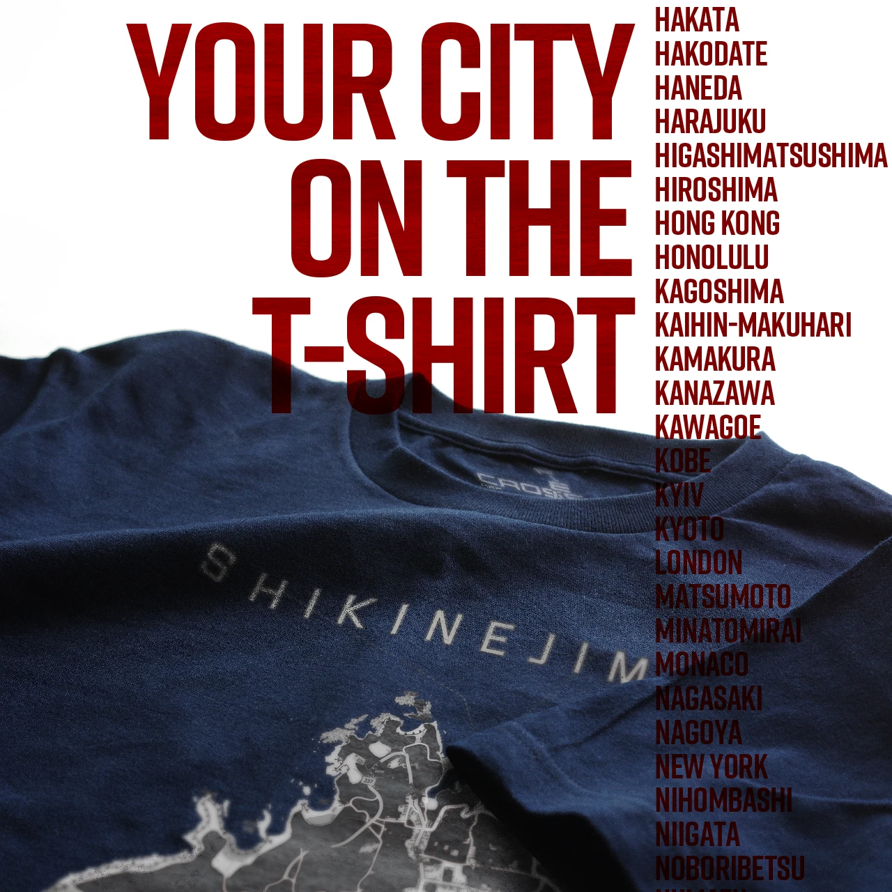 Your City on the T-shirt