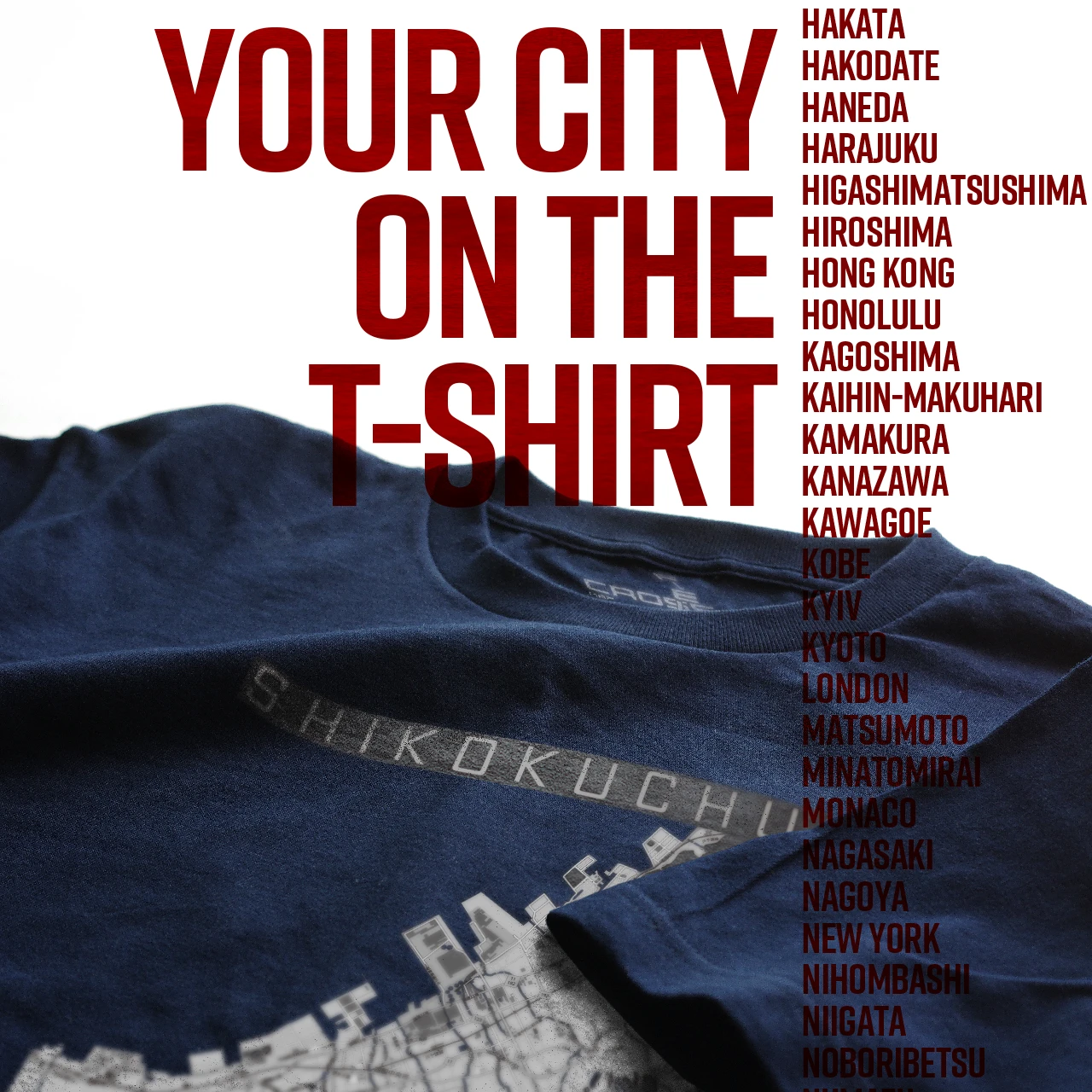 Your City on the T-shirt