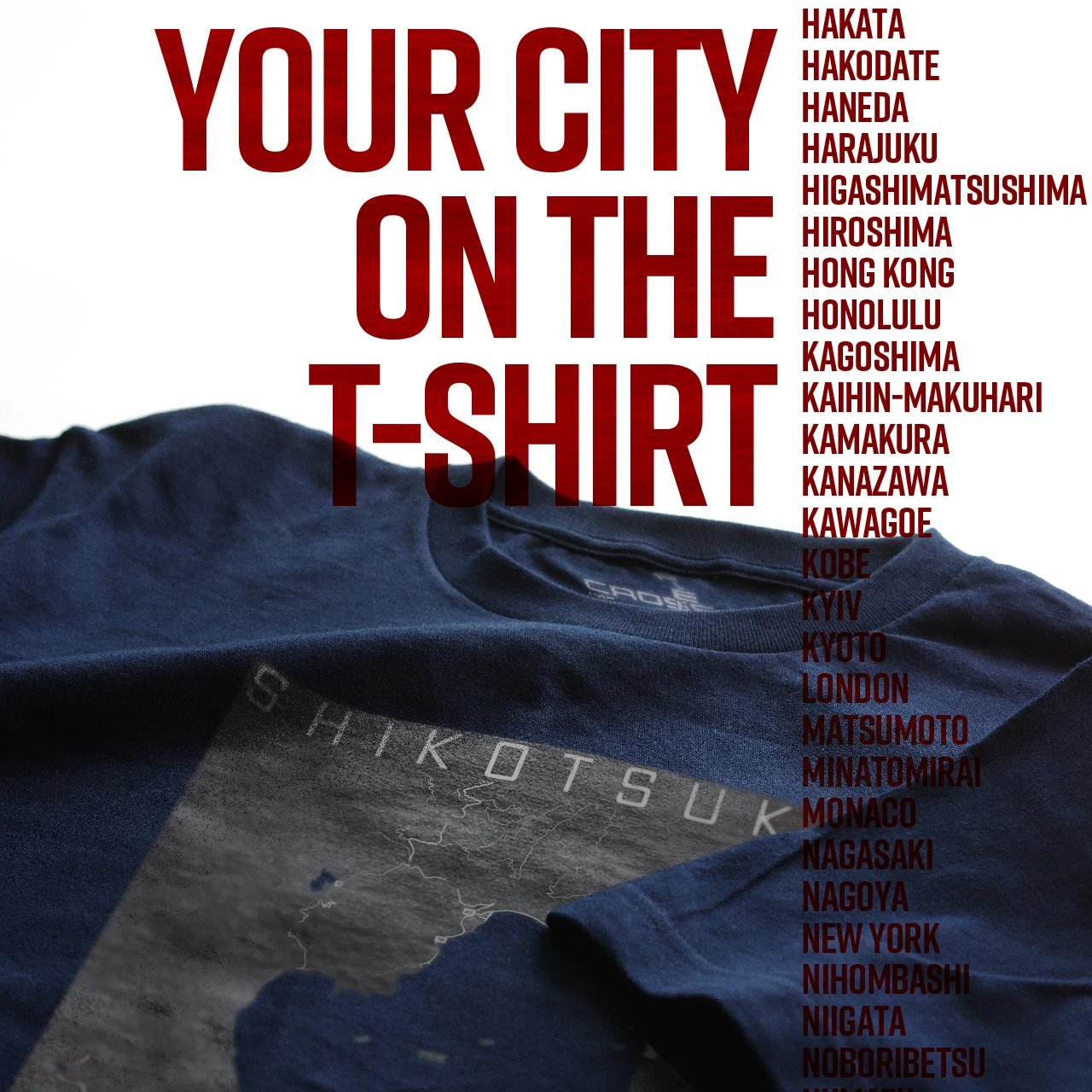 Your City on the T-shirt