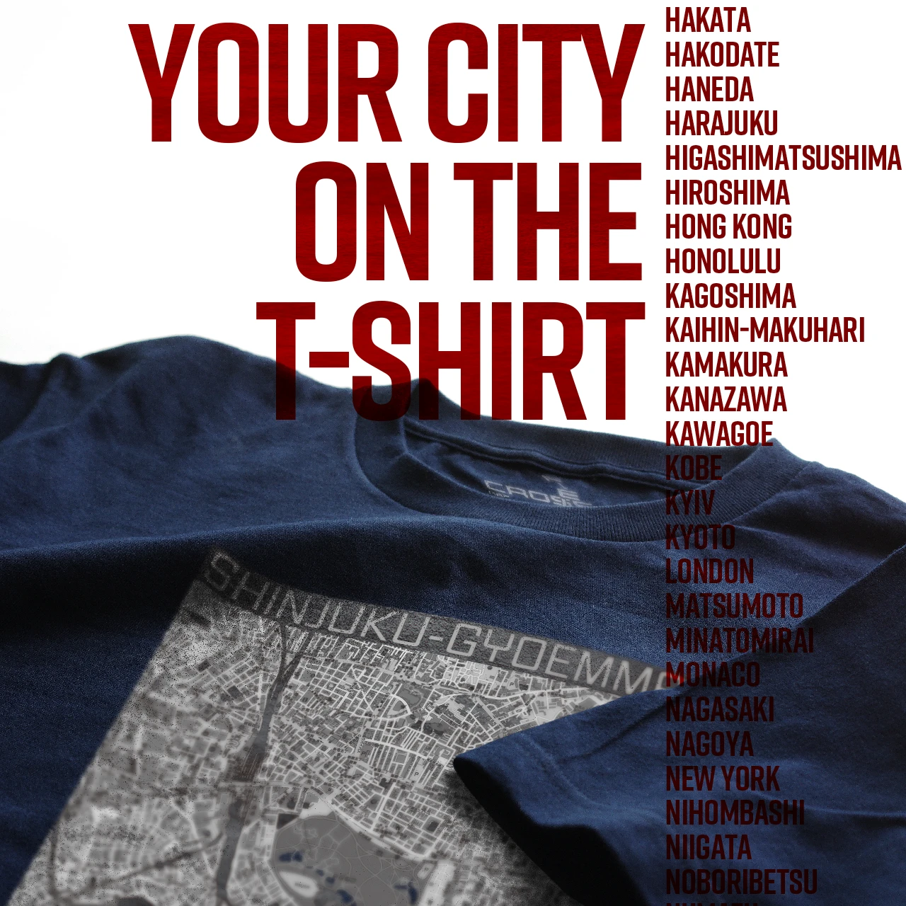 Your City on the T-shirt