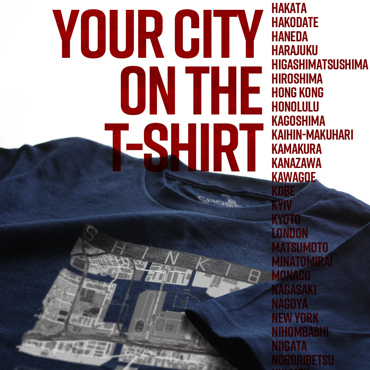 Your City on the T-shirt