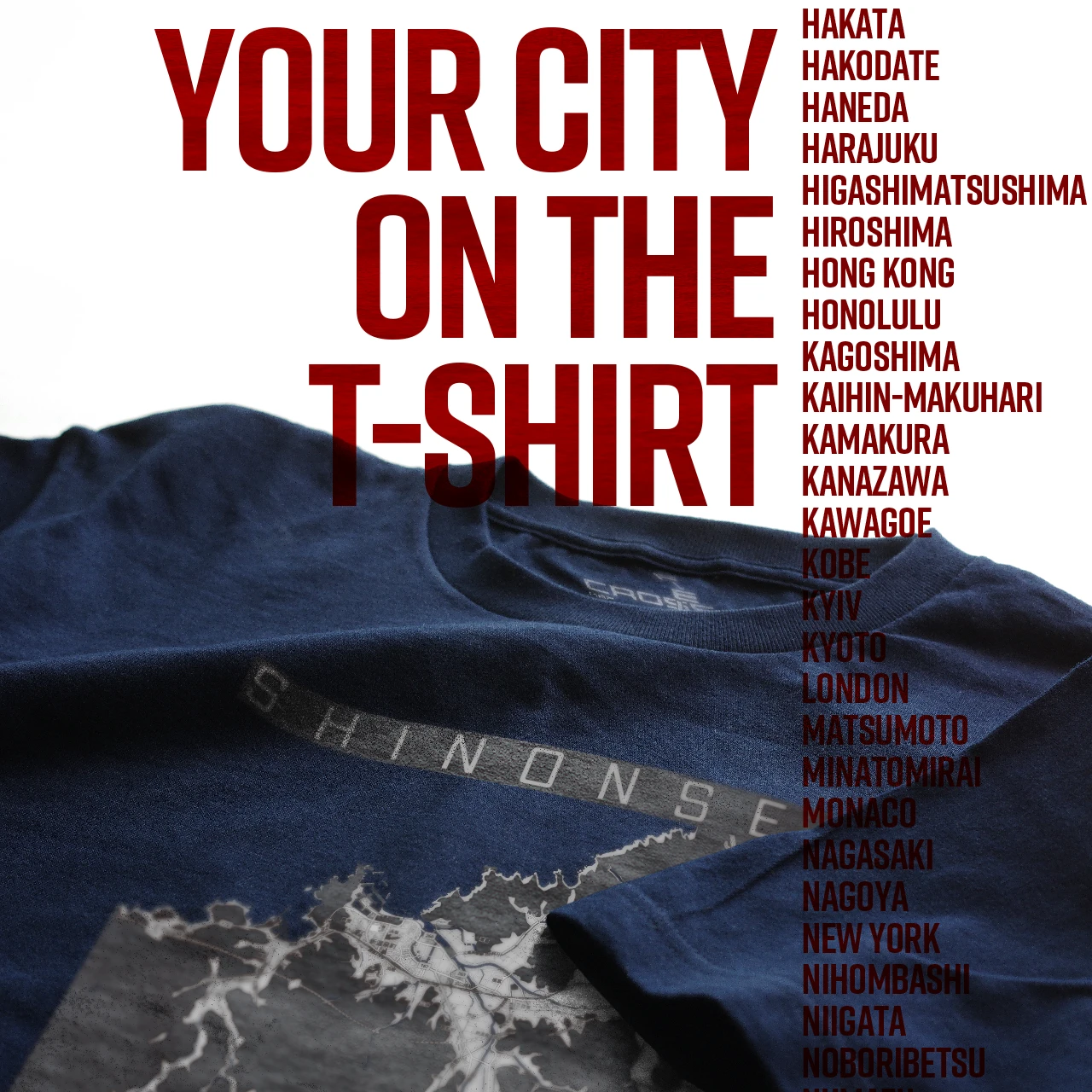 Your City on the T-shirt