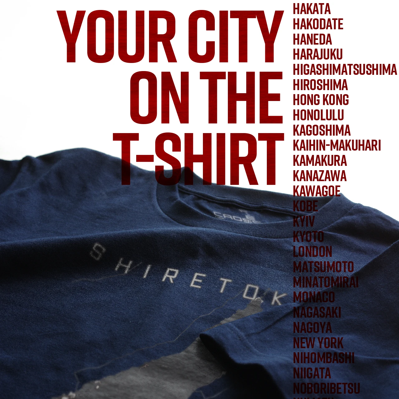 Your City on the T-shirt