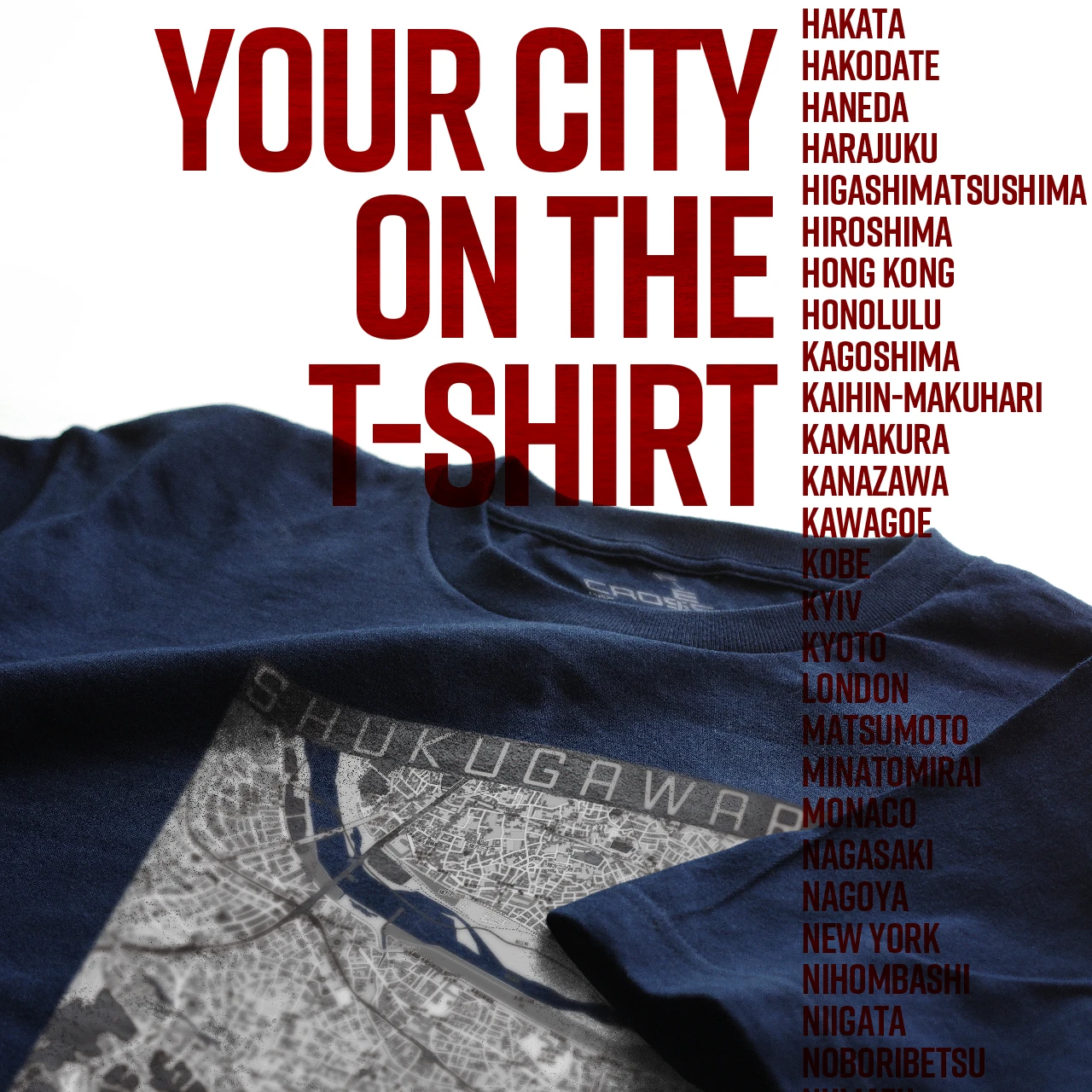 Your City on the T-shirt