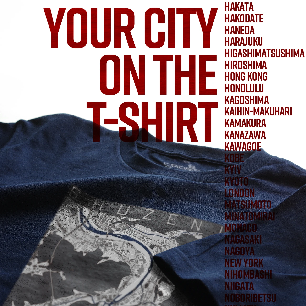 Your City on the T-shirt