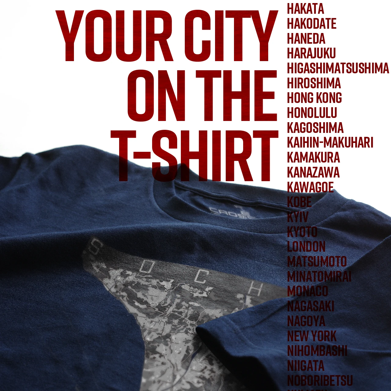 Your City on the T-shirt