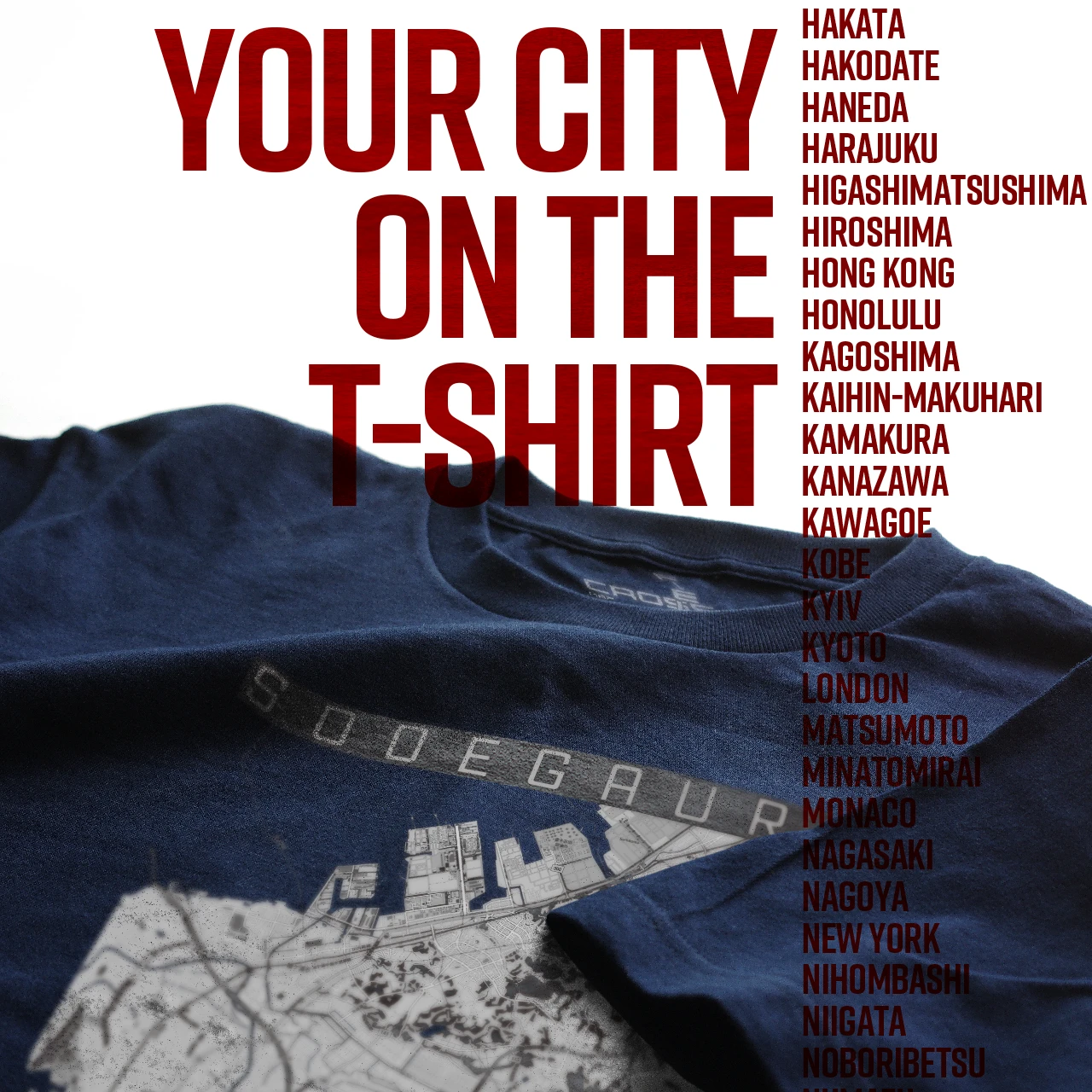 Your City on the T-shirt