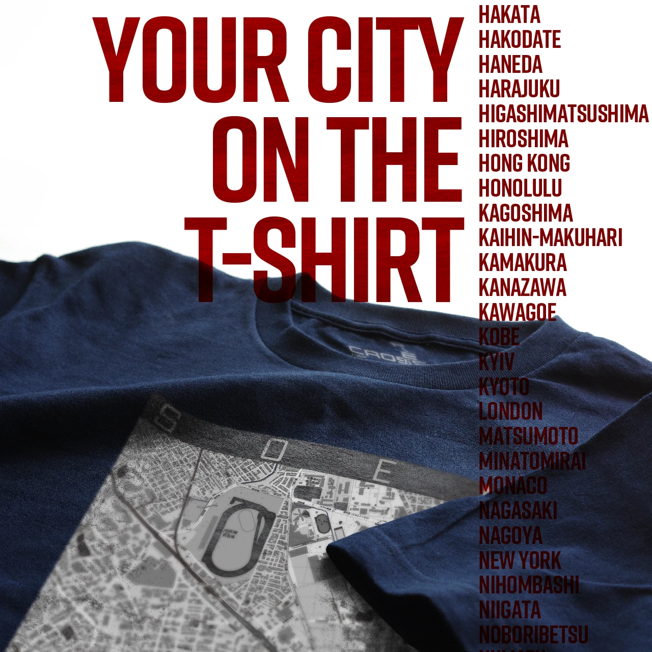 Your City on the T-shirt