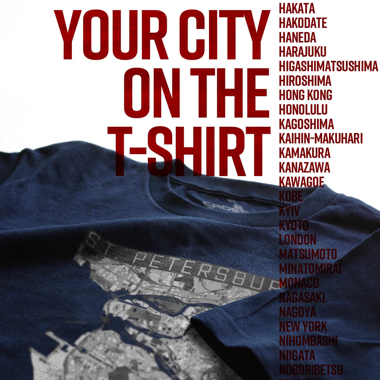 Your City on the T-shirt