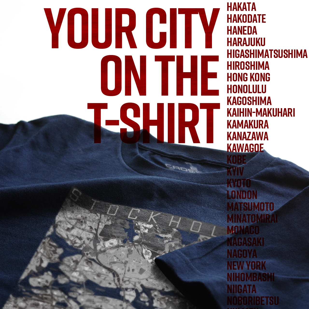 Your City on the T-shirt