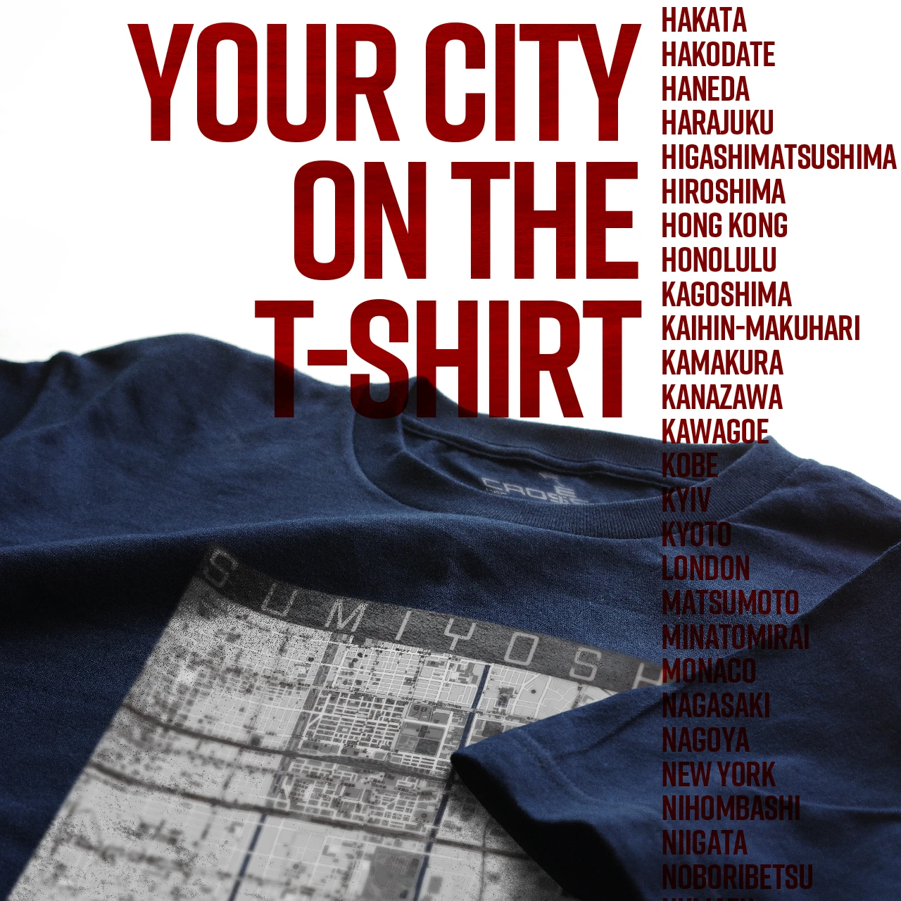 Your City on the T-shirt