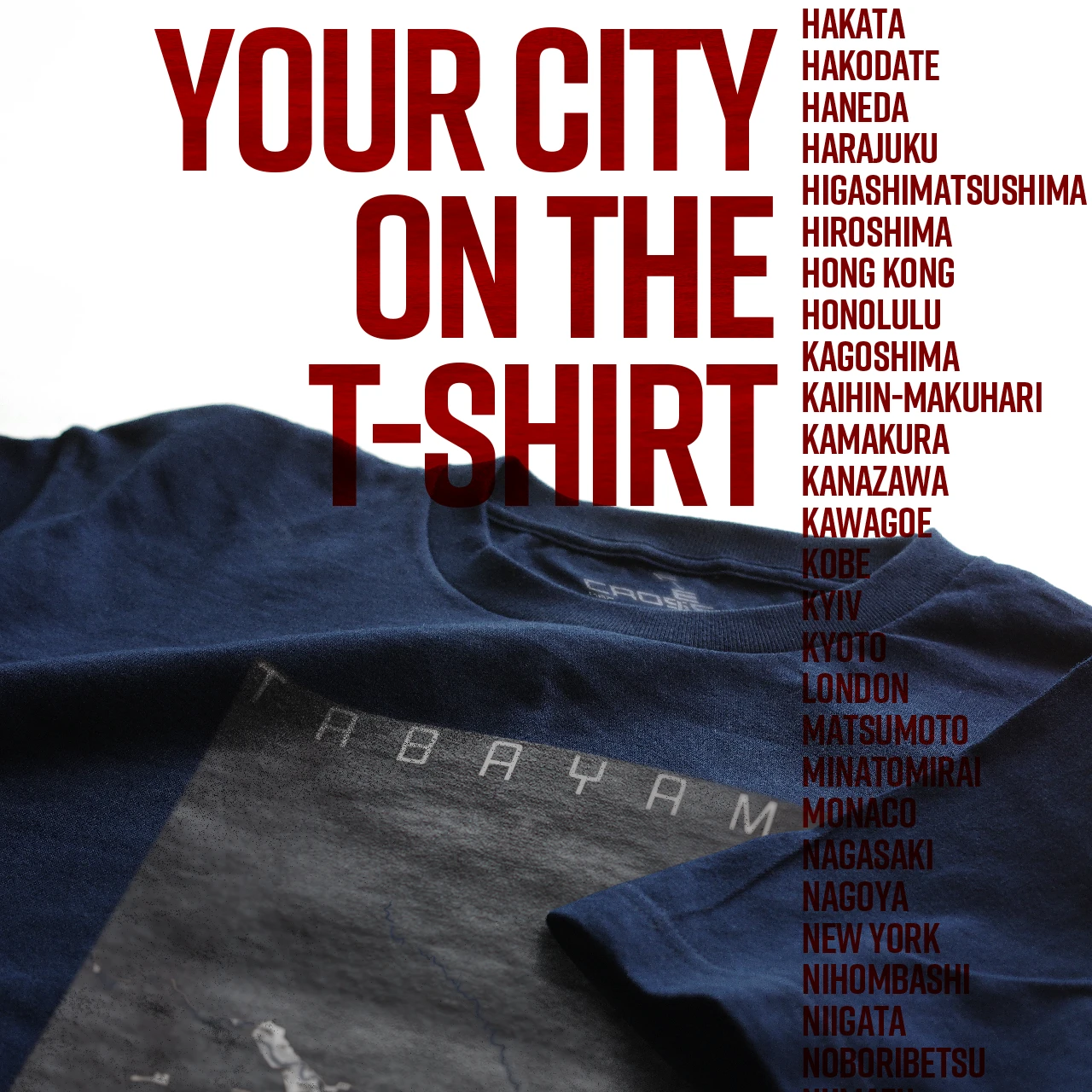 Your City on the T-shirt