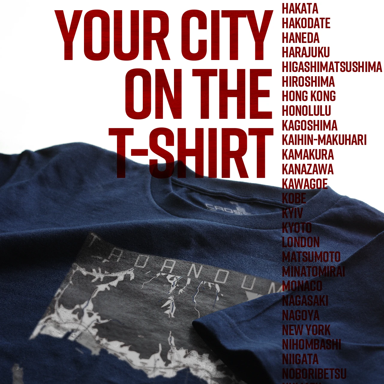 Your City on the T-shirt