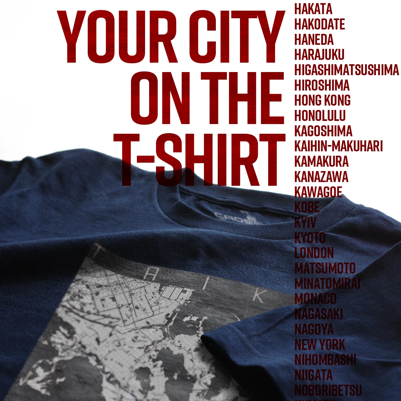 Your City on the T-shirt