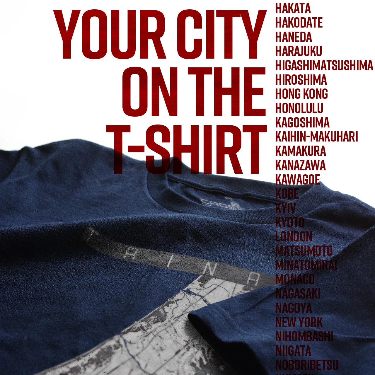 Your City on the T-shirt