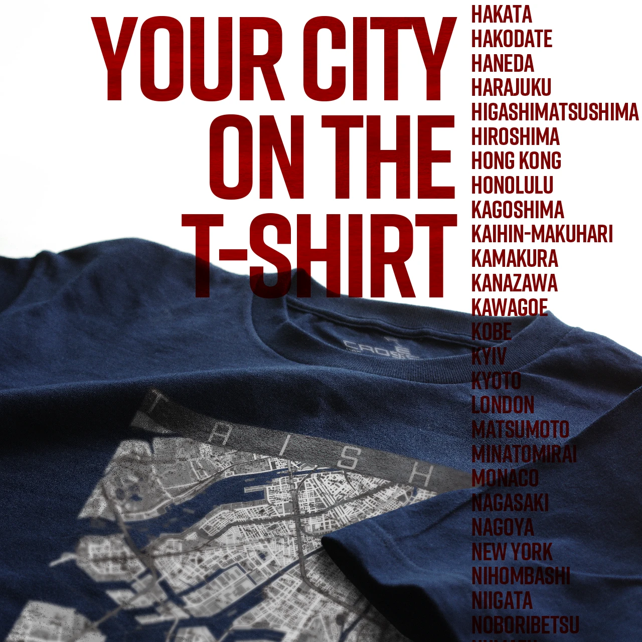 Your City on the T-shirt