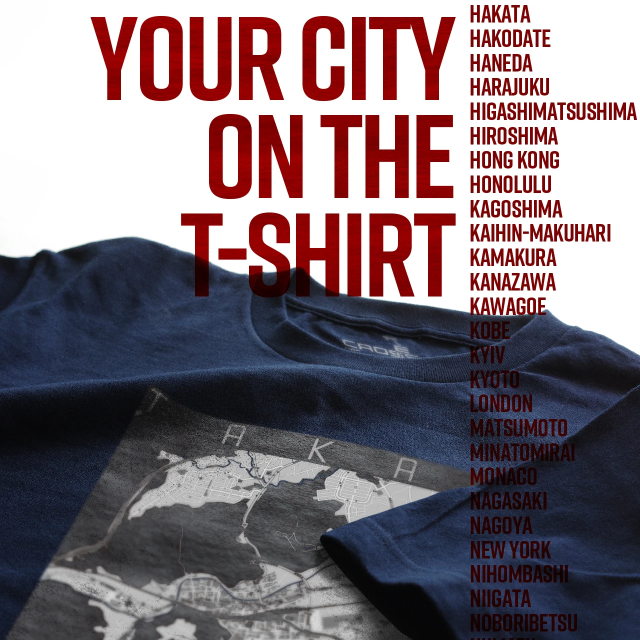 Your City on the T-shirt