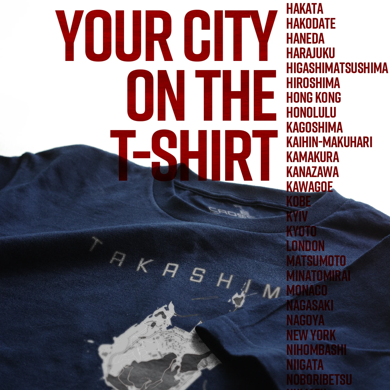 Your City on the T-shirt