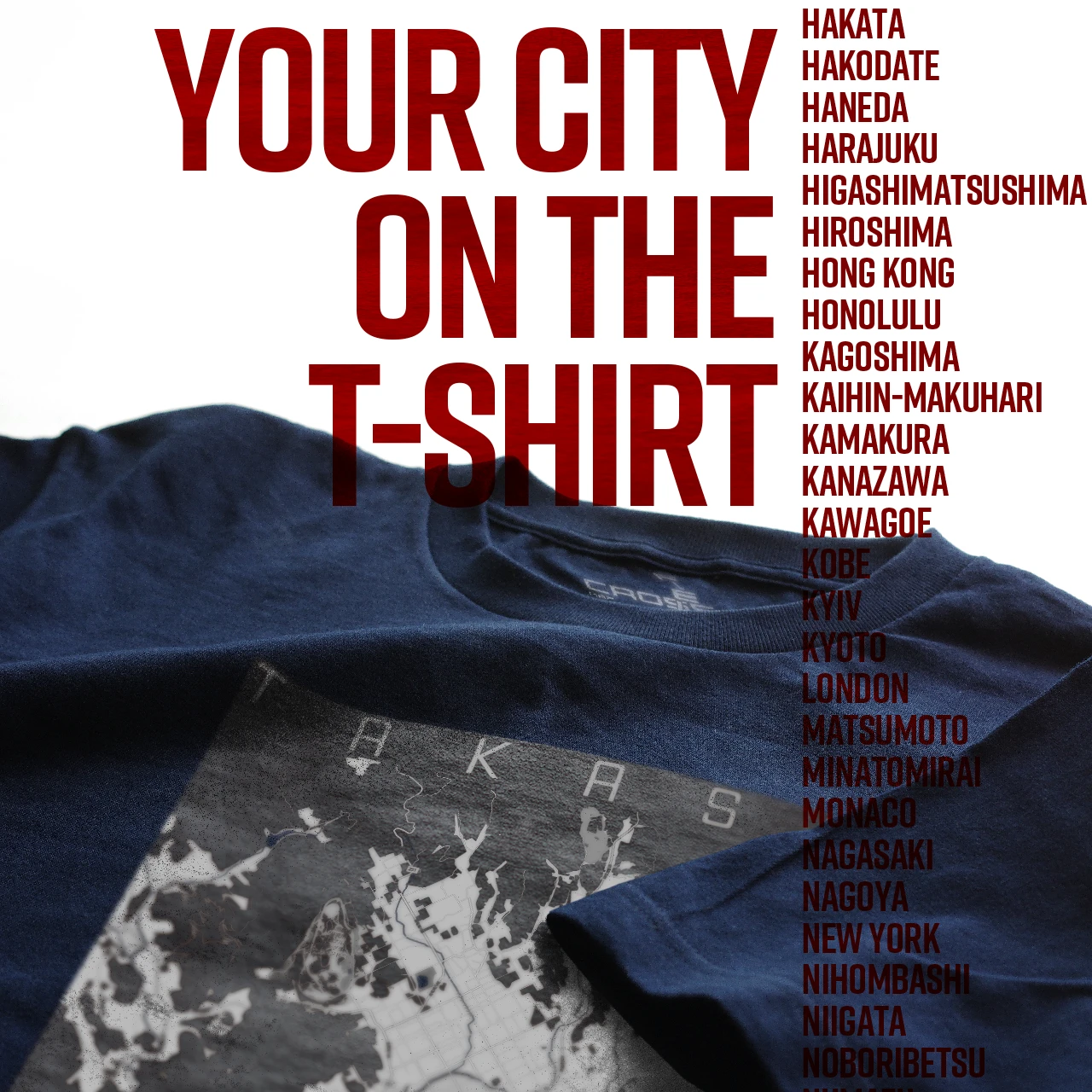 Your City on the T-shirt