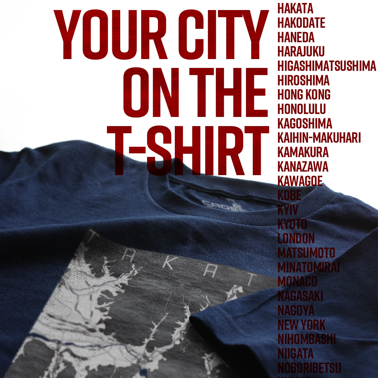 Your City on the T-shirt